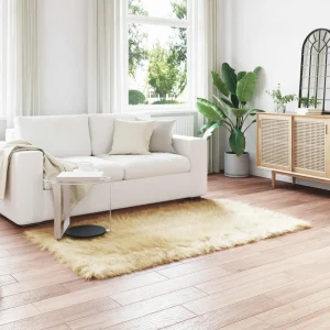 Nep Schapenvacht Tapijt Tafalla Polyester Crème