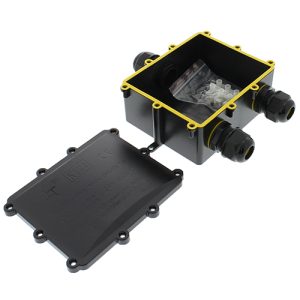 Lasklem Lasdoos XL 3-voudig IP68 waterdicht kabelverbinder zwart 10-14mm kabel