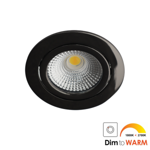 Bella Ondiepe LED spot kantelbaar 7Watt rond GUNMETAL IP65 dimbaar – dim to warm