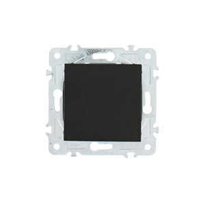 Blindplaat Nero Deluxe Glas zwart