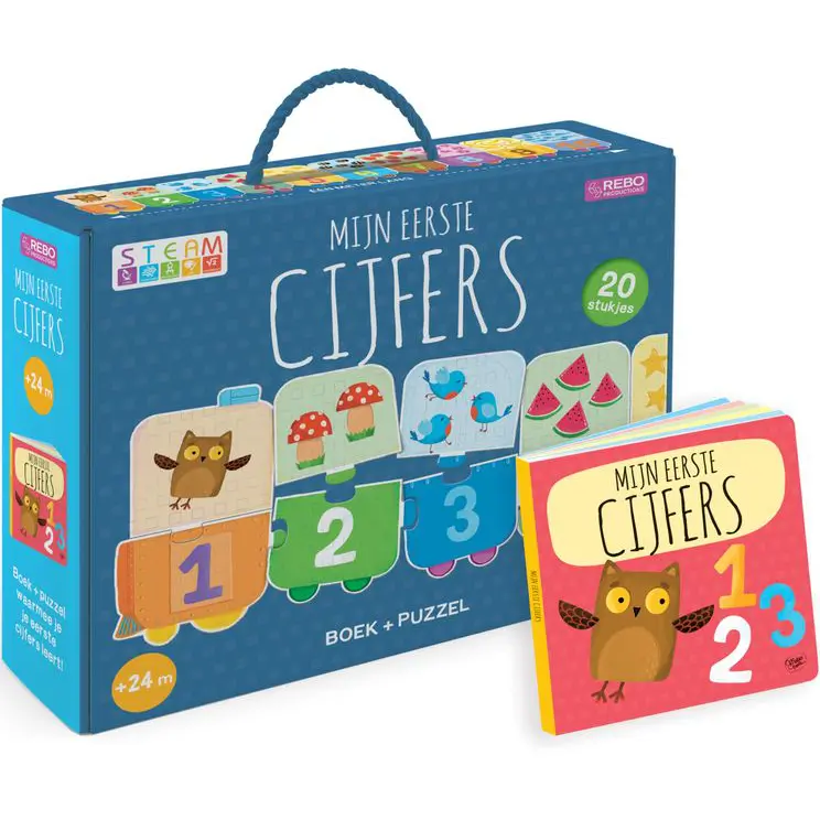 Cijfers Puzzel met boek - Afbeelding 2