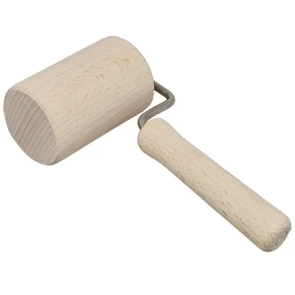 Deegroller beukenhout met handvat 17 cm - Afbeelding 3