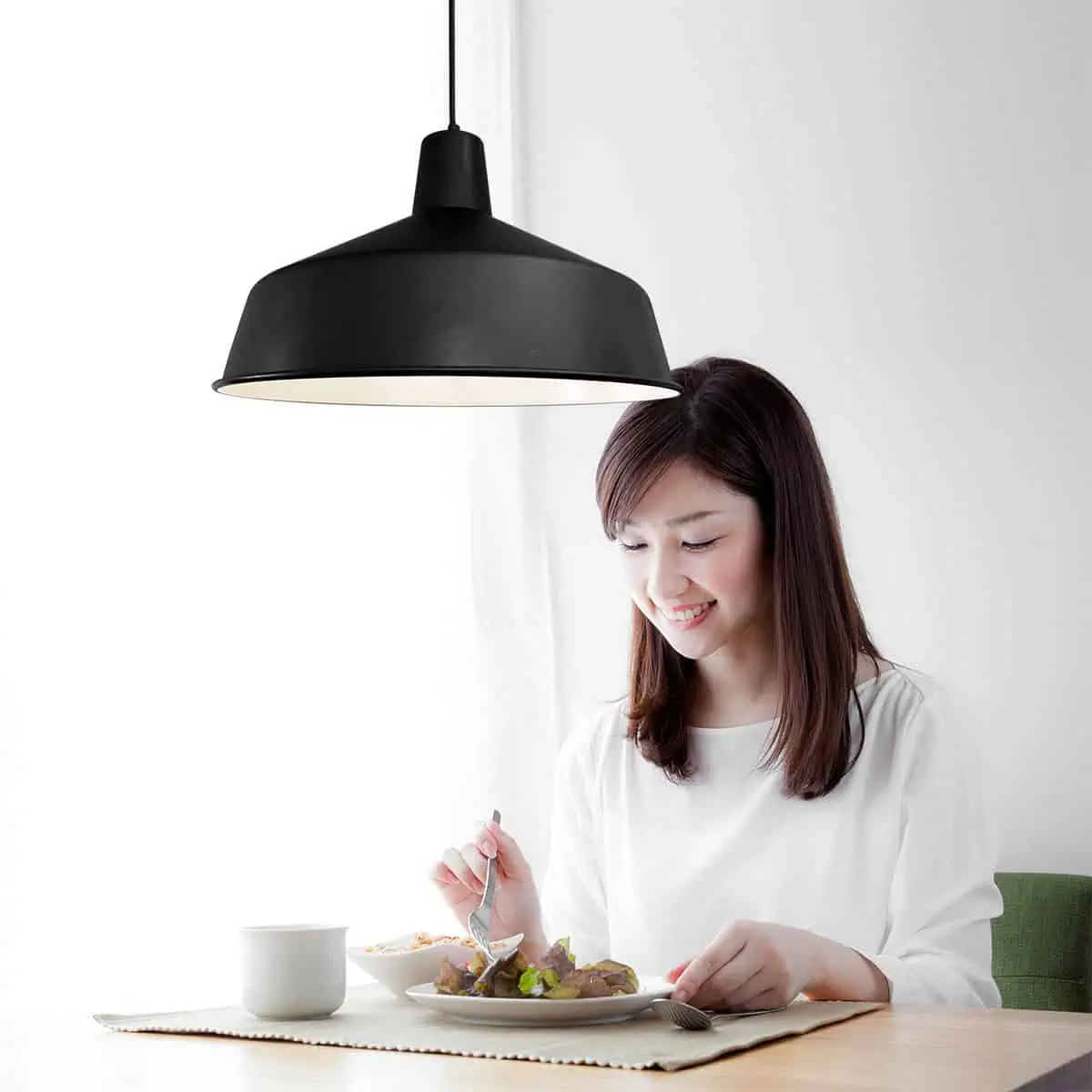 Hanglamp Black moon 1443ZW Zwart Ø40cm E27 fitting - Afbeelding 4