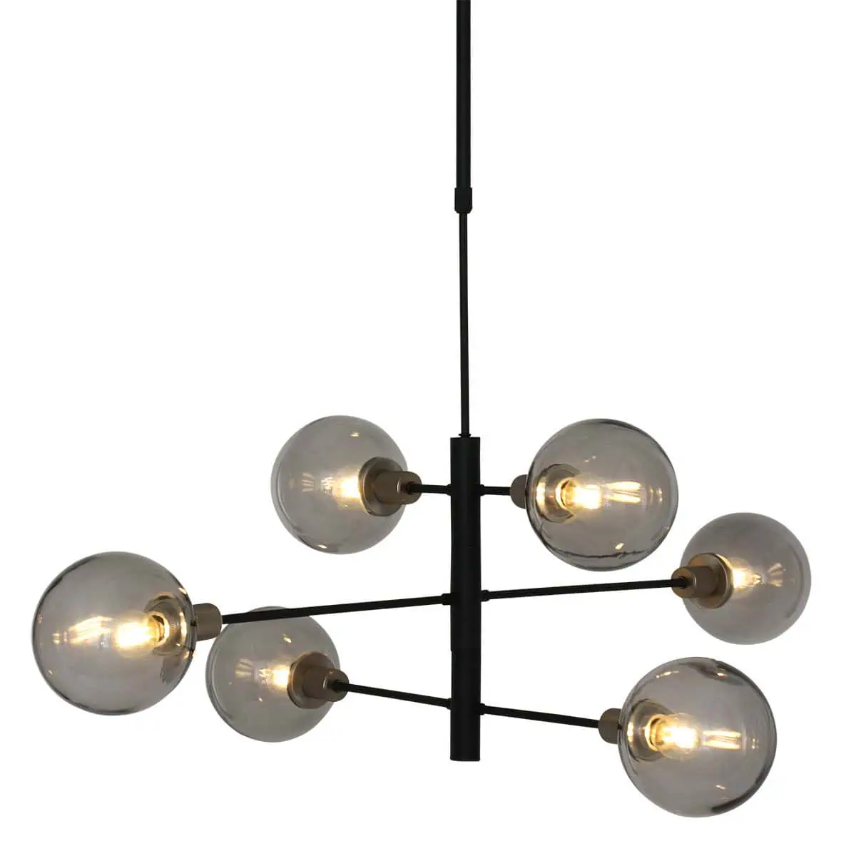 Hanglamp Constellation 2709ZW Zwart draaibaar E14 fitting - Afbeelding 2