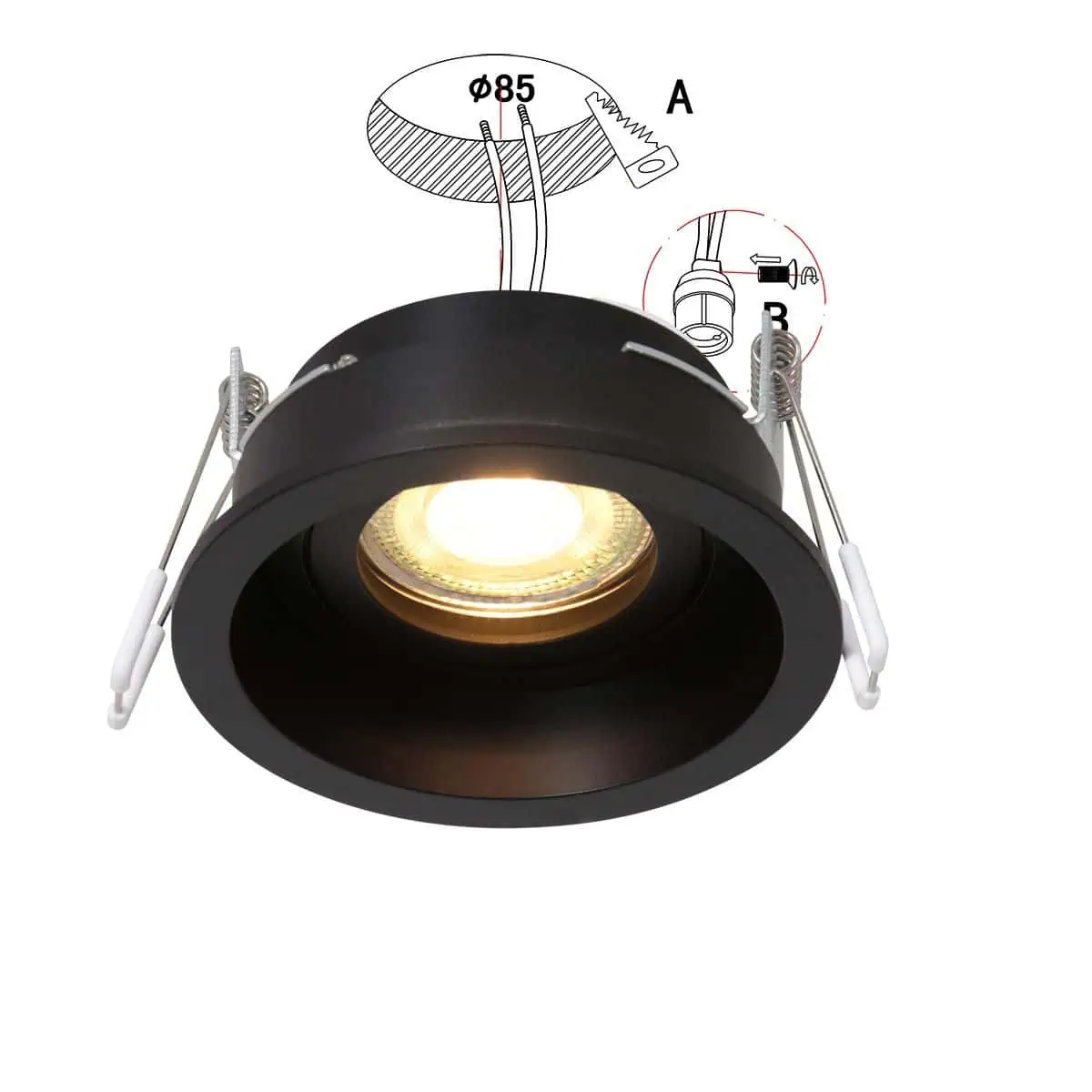 Inbouwspot Pelite 3371ST Staal verdiept Ø10 cm - Afbeelding 9