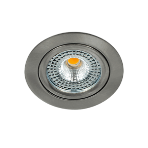 Bella Ondiepe LED spot kantelbaar 5Watt rond NIKKEL dimbaar – interne driver
