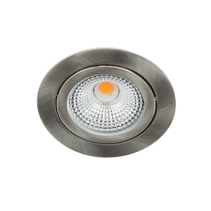 Bella Ondiepe LED spot kantelbaar 5Watt rond NIKKEL dimbaar
