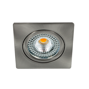 Bella Ondiepe LED spot kantelbaar 5Watt vierkant NIKKEL dimbaar – interne driver