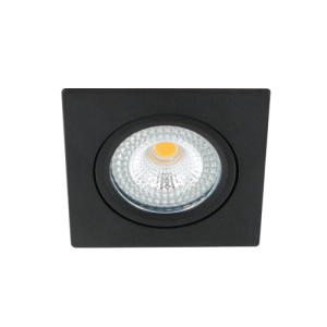 Bella Ondiepe LED spot kantelbaar 5Watt vierkant ZWART dimbaar – interne driver