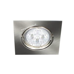 LED spot kantelbaar MR16 4Watt vierkant dimbaar (12Volt)