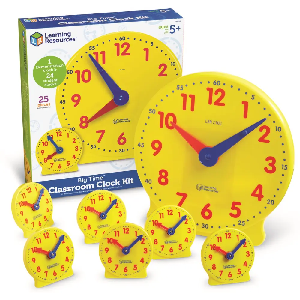 Learning Resources Big Time Klaslokaal Klok Kit - Afbeelding 2