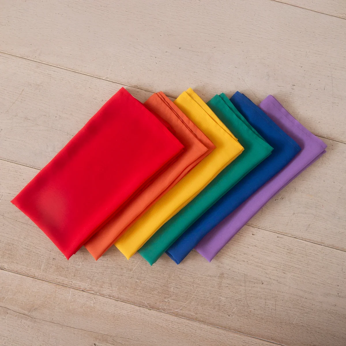 Little Botanic Playcycle speeldoeken regenboog set 95cm 6-delig - Afbeelding 3