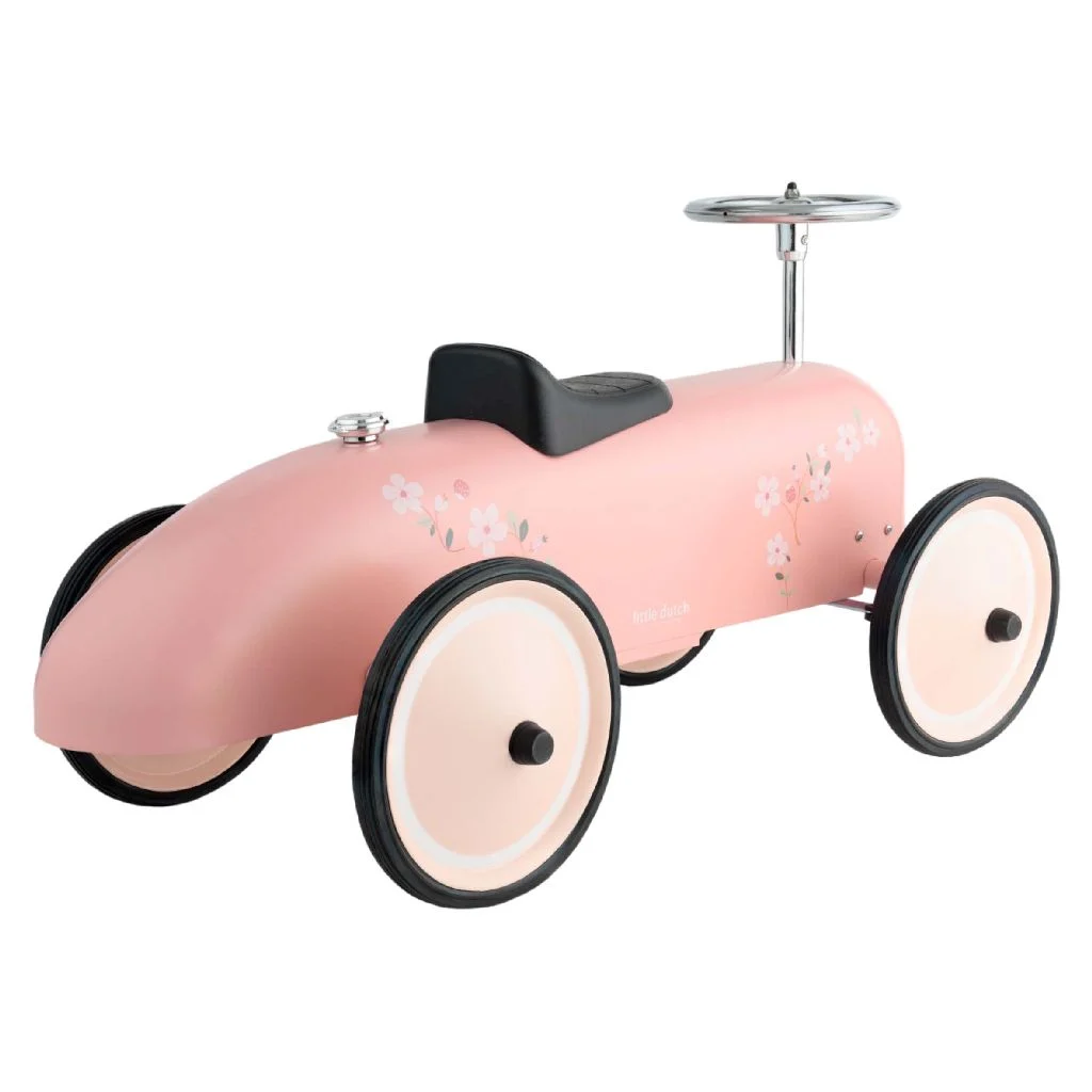 Little Dutch Retro Loopauto Roze - Afbeelding 3