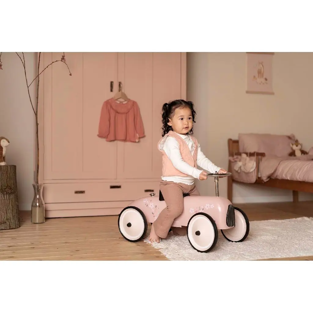 Little Dutch Retro Loopauto Roze - Afbeelding 8