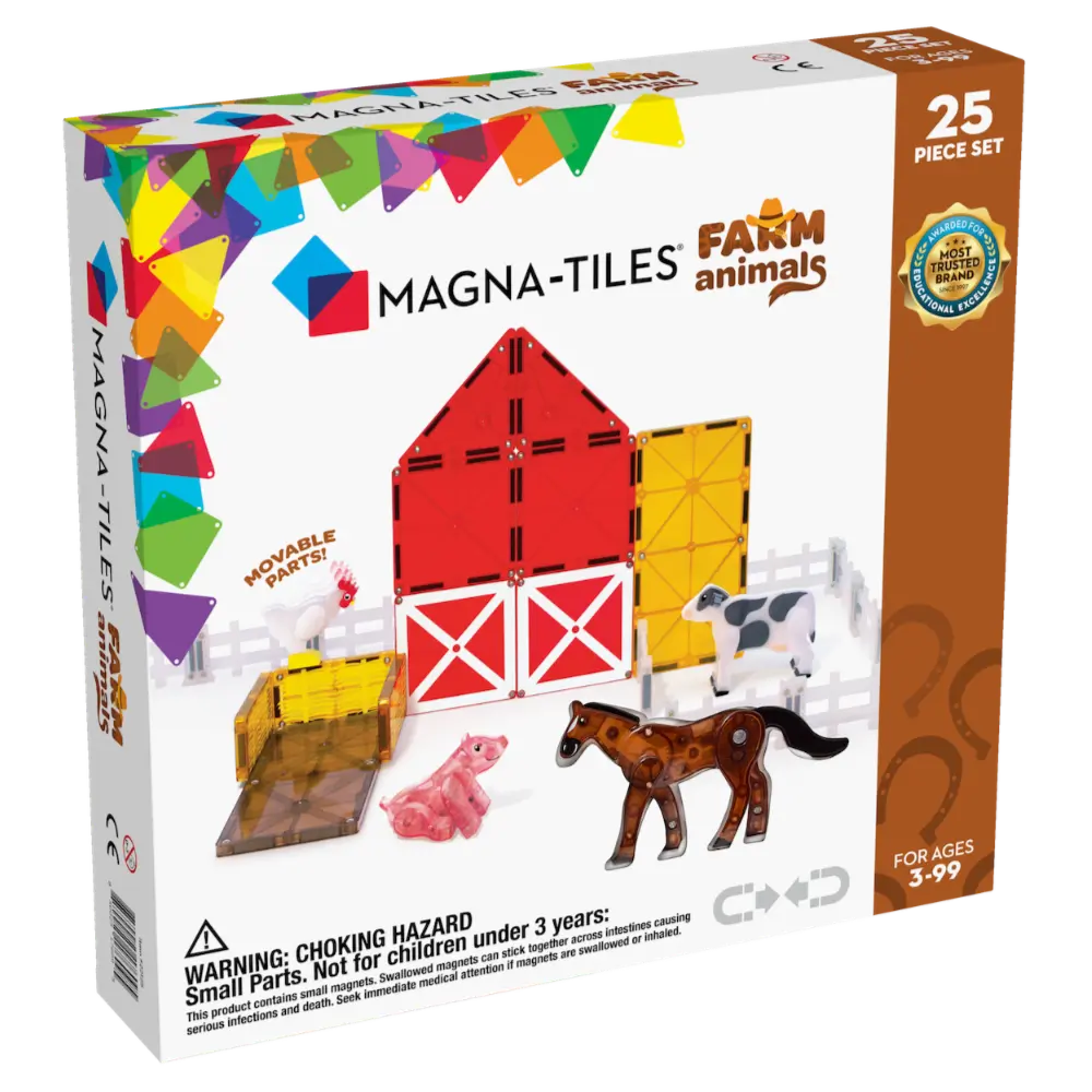 Magna-Tiles Farm Animals 25 stuks