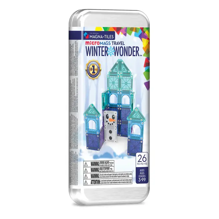 Magna-Tiles MicroMAGS Reisset Winter Wonder 26 stuks - Afbeelding 2