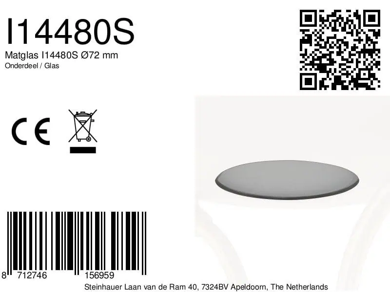 Matglas I14480S Ø72 mm - Afbeelding 5