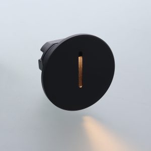 LED Trapverlichting 3W CCT switch – rond – zwart – IP65