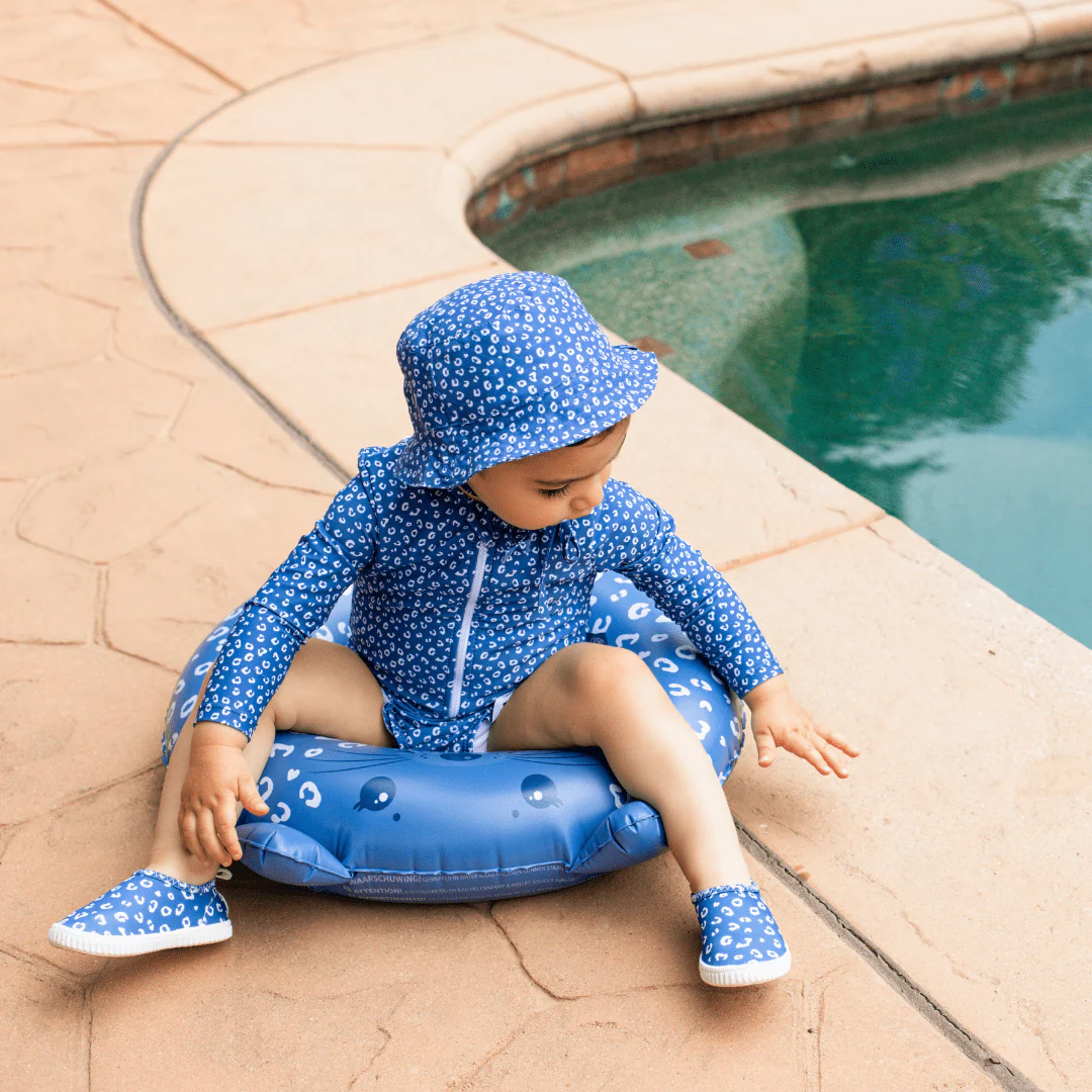 Swim Essentials Dierenzwemband Leopard Blauw 55 cm - Afbeelding 3