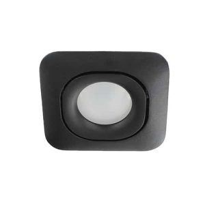 Slimme LED RGBW-CCT spot ZWART kantelbaar GU10 5Watt vierkant NOVO