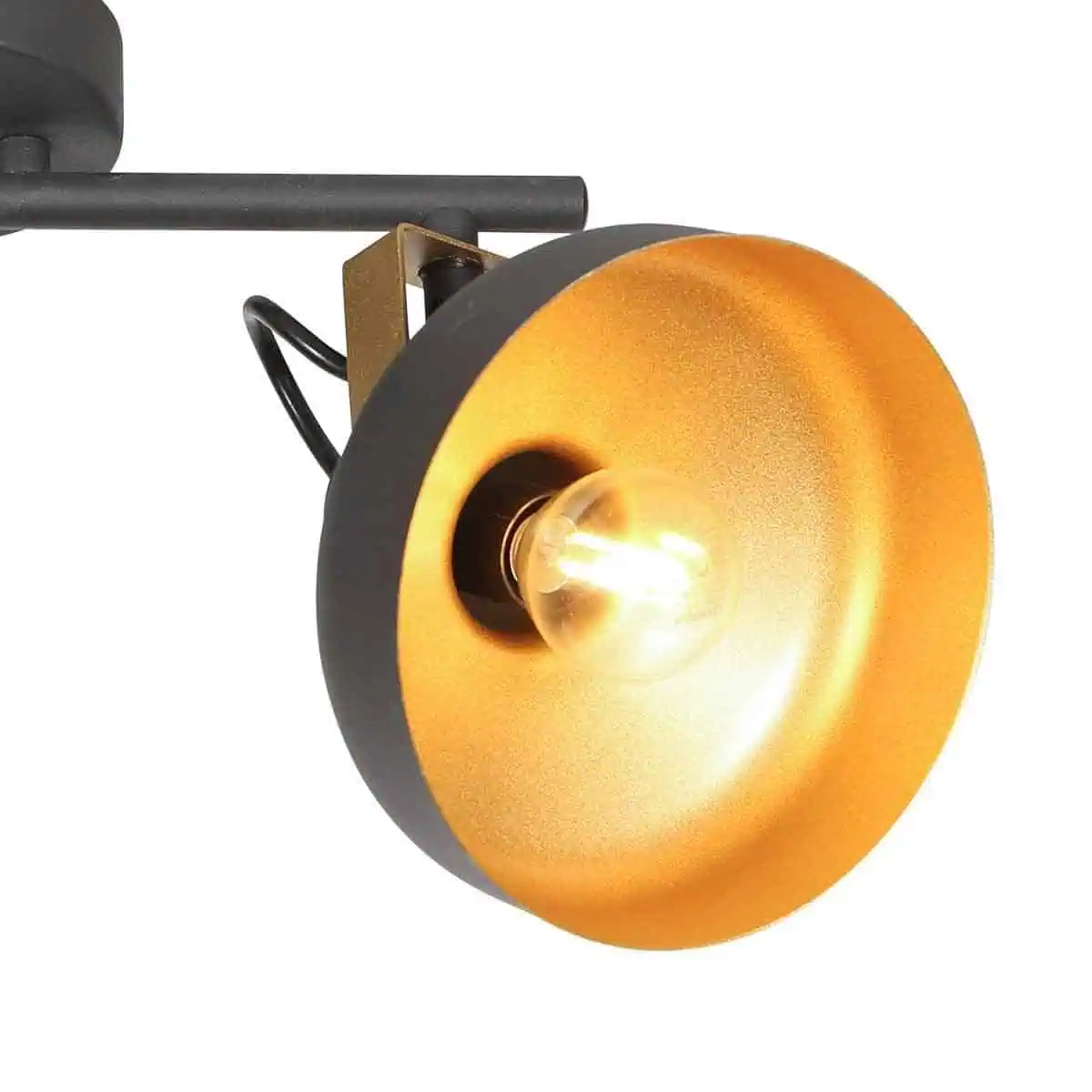 Zwarte 2 lichts spot / wandlamp Prato 4119ZW - Afbeelding 6