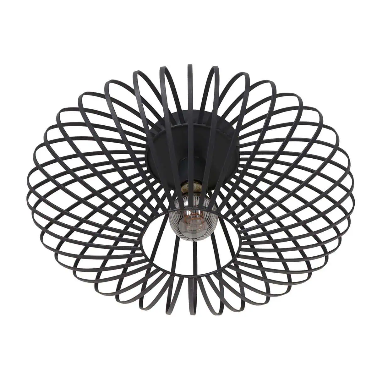 Zwarte plafondlamp Dunbar 3097ZW Ø40cm E27 fitting - Afbeelding 3