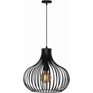 Hanglamp Aglio zwart 38cm H7842Z